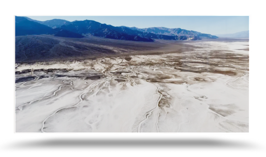 Death Valley Salt Silence and Time - HD Acrylic Print 10x20