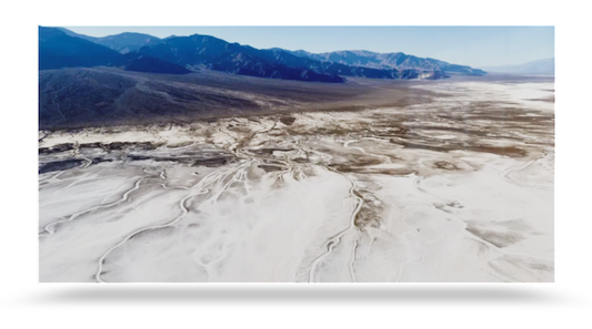 Death Valley Salt Silence and Time - HD Acrylic Print 20x40
